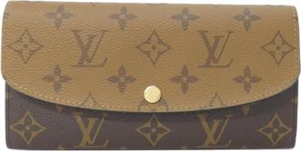 Louis Vuitton Marron Monogram Reverse Monogram Reverse Long Wallet (Bi-Fold) (Pre-Owned)