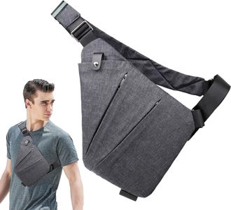 Generic Security Bag - Multi Pocket Chest Shoulder Bag | Adjustable Pouch, Lightweight Secure Carry, Versatile Storage, Durable Design Outdoor Use For Bicycle