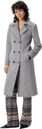Missoni Double-breasted Trench Coat With Tone-on-tone Chevron Pattern in Grey at Nordstrom, Size 44 It