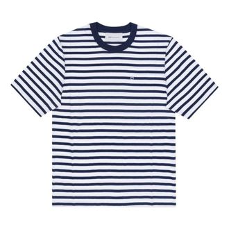 Ami Stripe Short Sleeve T-Shirt White UTS374-JE0210-A044