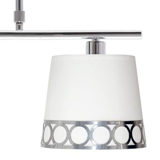 Fabrilamp Fabrilamp - Lampara Dalia 2xe14 Blanco/plata Regx40x16 Cm