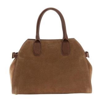 Guess Yulia Small Satchel - female - Guess - Handbags - Brown - ONE SIZE - Bags