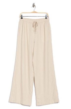 Theory Free Flow Linen Blend Drawstring Pants in Stoneware at Nordstrom Rack, Size Medium