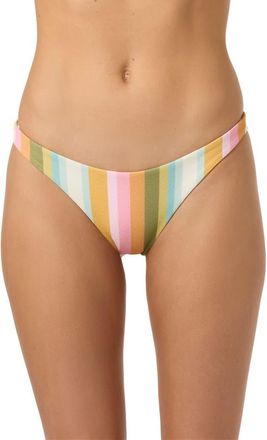 O'Neill Low Tide Hermosa Bikini Bottoms in Pink Multi Colored at Nordstrom, Size Xx-Large