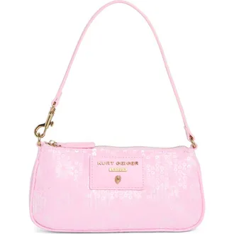 Kurt Geiger Highgate Small Sequin Wristlet in Light/Pastel Pink at Nordstrom Rack