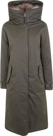 Woolrich Parka larga de algod&oacute;n acolchada Best - Coats - Mujer - Verde - S