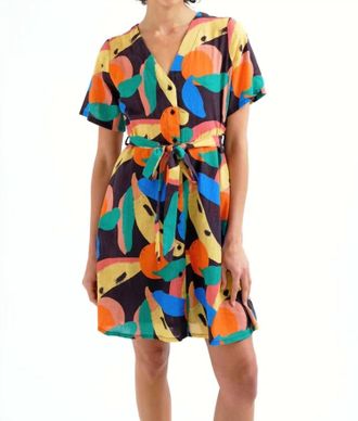 Compa&ntilde;&iacute;afant&aacute;stica Conversational Short Dress In Multicolor