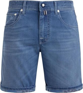 Vilebrequin Tropische Schildpadden Denim Bermuda Shorts - Heren - Denim shorts - Blauw - W31 - Denim - Korte Broeken