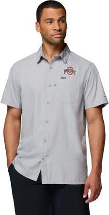 Columbia Mens Columbia Gray Ohio State Buckeyes Slack Tide Camp Button-Up Shirt at Nordstrom, Size Medium