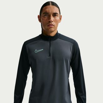 Nike Mens Academy Dri-FIT Soccer Drill Top in Grey | HJ3783-016
