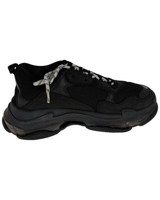 Balenciaga Mens Polyester Triple S Clear Sole Sneaker (Authentic Pre-Loved)
