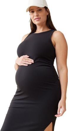 Ingrid & Isabel The EveryWear Bodycon Maternity Dress in Black at Nordstrom, Size X-Small
