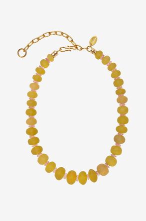 Lizzie Fortunato Halskette aus Zitronenquarz und Topaz Canary Cliffs