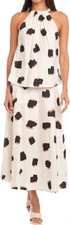 Fifteen Twenty Sicilie Tank In Cream/black Print