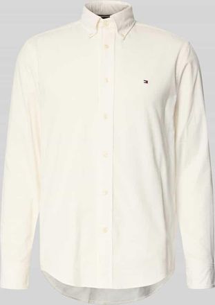 Tommy Hilfiger Regular Fit Cord-Hemd aus reiner Baumwolle in Offwhite, Größe XXL