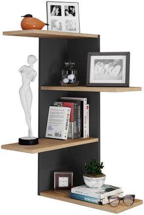 ebuy24 Ebuy24 - Colgante De Estante De Madera Vcm Estante De Ahorro De Espacio Dimensiones: Al. 77 X An. 45 X P. 45 Cm Colgante Elegante Estante De Almacenam