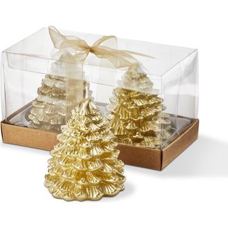 Tag Gold Fir Tree Sculpted Candles for Christmas Decor at Nordstrom