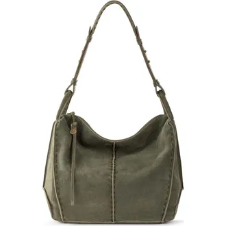 The Sak Los Feliz Hobo Leather Bag in Moss Suede at Nordstrom
