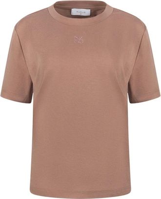 Nukus Nukus - Luna Shirt - Dames - Tops - Beige - Maat: 3XL Katoen