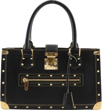 Louis Vuitton Suhali Le Fabuleux Leather Black Leather Handbag (Pre-Owned)