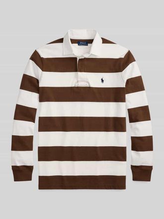 Polo Ralph Lauren Regular Fit Rugbyshirt aus reiner Baumwolle in Mittelbraun, Gr&ouml;&szlig;e XXL