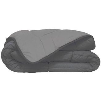 Les Tendances Les Tendances - coperta hudson Leggera Microfibra 200g/m² 240x260cm Acciaio + Argento