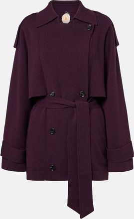 Jardin Des Orangers Cropped wool and cashmere trench coat