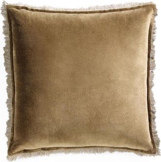 Febronie Coj&iacute;n algod&oacute;n marr&oacute;n roble 50x50