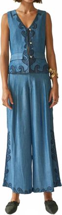 Carolina K Womens Rebekka Vest In Tencel Denim
