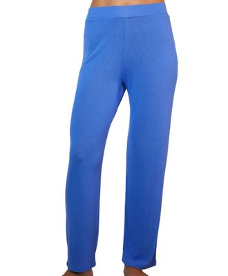 French Kyss Solid Wide Leg Pants In Peri