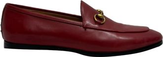 Gucci Gucci Jordaan loafers van rood kalfsleer