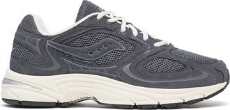 Saucony Mens Grid Jazz 9 Suede Sneakers In Graphite / Cream