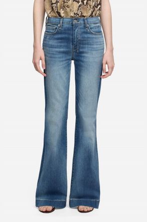 7 For All Mankind Dojo Tailorless Wide Leg Trouser Jeans In Distressed Authentic Light