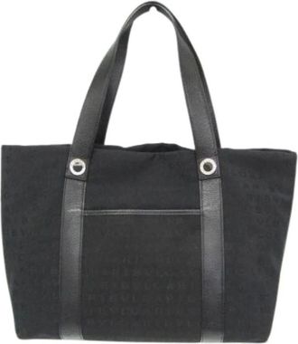Bulgari Pre-owned Tote Bags, female, Black, Size: ONE SIZE Pre-owned Vintage Logomania Tote