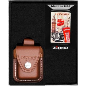 OEM Encendedor Zippo London Design Set De Regalo N.&ordm; 4