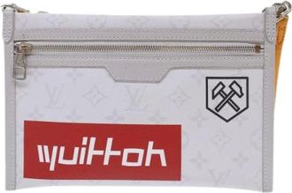 Louis Vuitton Pre-owned Cross Body Bags, female, Multicolor, Size: ONE SIZE Pre-owned Double flat messenger bag