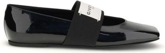 Givenchy Black Leather Ballet Womens Flats