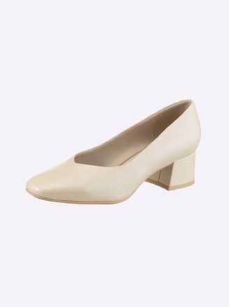 Caprice Pumps CAPRICE, Damen, Gr. 37, beige, Glattleder, Leder, Schuhe Pumps