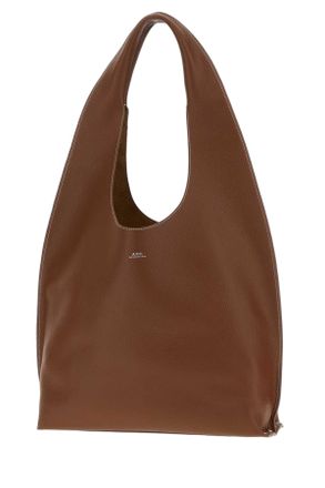 A.P.C. Womens Le Neige Shoulder Bag Brown Leather