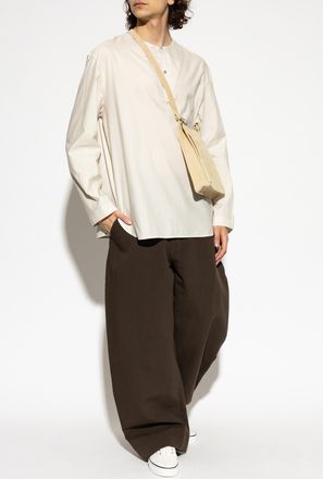 Christophe Lemaire Cotton Long-sleeve Top, Mens, Cream