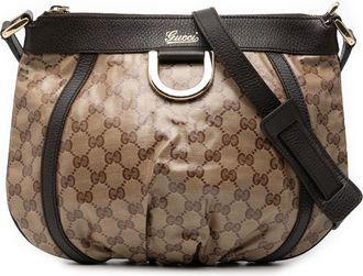 Gucci Tweedehands Gg Crystal Abbey D Ring Schoudertas