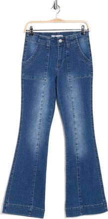 Madden Girl High Rise Flare Leg Jeans in Dark Wash at Nordstrom Rack, Size 11
