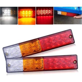 OEM Luces Led De 12 V Para Remolque, Luces Traseras Led Universales De 20 Led, Luces De Marcha Atr&aacute;s, Intermitentes De Freno, Faros Traseros Para Remolque