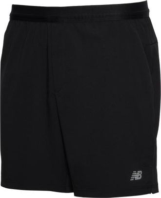 New Balance Mens Run Energy Shorts - Black/White Size XXL