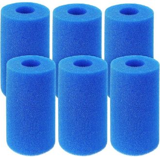 OEM Esponja Filtrante, Cartucho De Espuma Reutilizable Y Lavable Para Piscinas, Acuarios Y Spas Intex 6 Unidades)