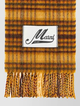 Marni checked scarf