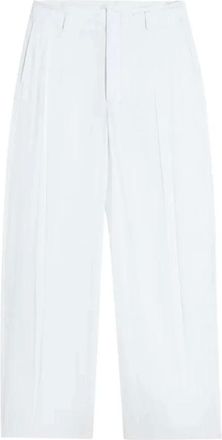 Christophe Lemaire Creased Soft Trousers - female - Lemaire - Wide Trousers - White - 2XS - Trousers