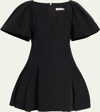 SIMKHAI Hattie Puff-Sleeve Mini Dress