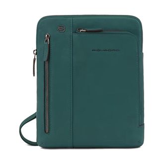 Piquadro Messenger Bags, male, Green, Size: ONE SIZE iPad Crossbody Bag