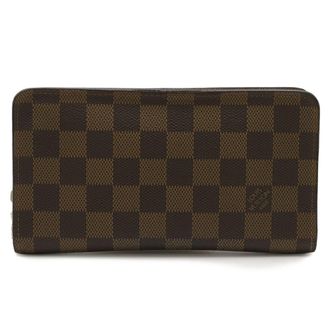 Louis Vuitton Damier Brown Damier Canvas Long Wallet (Bi-Fold) (Pre-Owned)